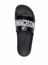 Load image into Gallery viewer, MOSCHINO EMBOSSED-LOGO POOL SLIDES
