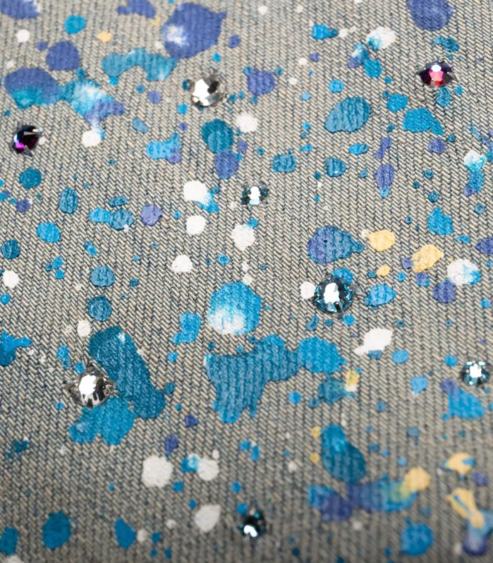 AMIRI paint-splatter detail denim jeans