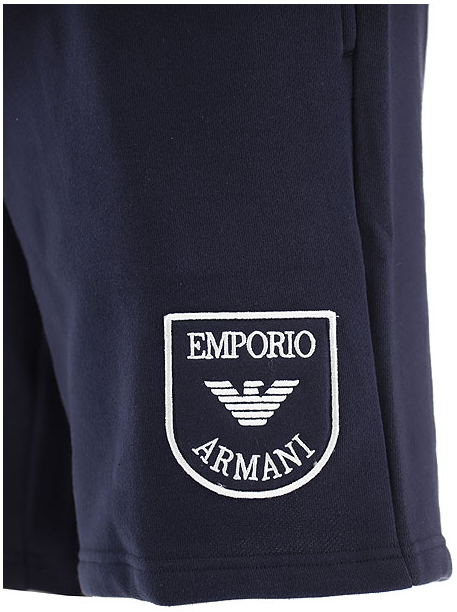 EMPORIO ARMANI Logo-print cotton-blend jersey shorts