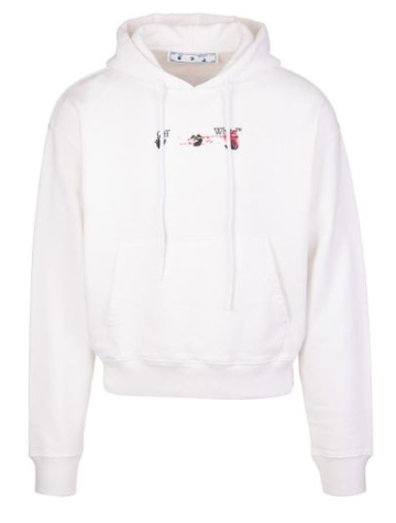 Off white hot sale graffiti hoodie