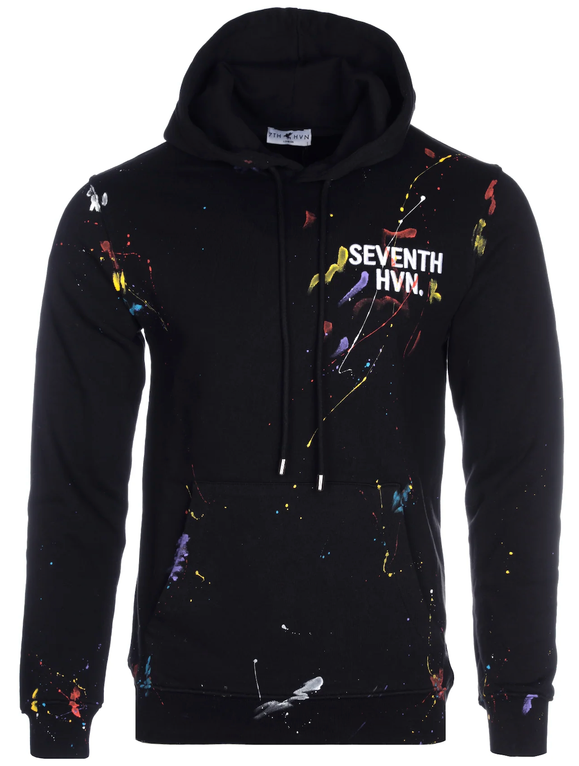 7TH HVN paint splatter hoodie