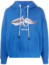 Load image into Gallery viewer, PALM ANGELS shark logo drawstring hoodie

