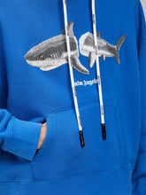 Load image into Gallery viewer, PALM ANGELS shark logo drawstring hoodie
