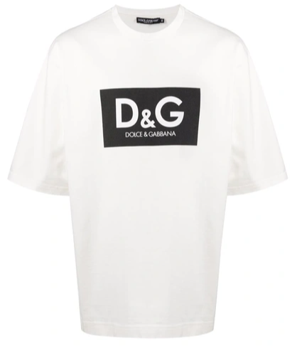 DOLCE GABBANA Cotton t shirt with D G print Westside