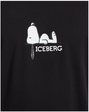 Load image into Gallery viewer, ICEBERG BLACK SNOOPY PEANUTS T-SHIRT
