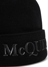 Load image into Gallery viewer, Men&#39;s Mcqueen Wool Beanie in Khaki in Black
