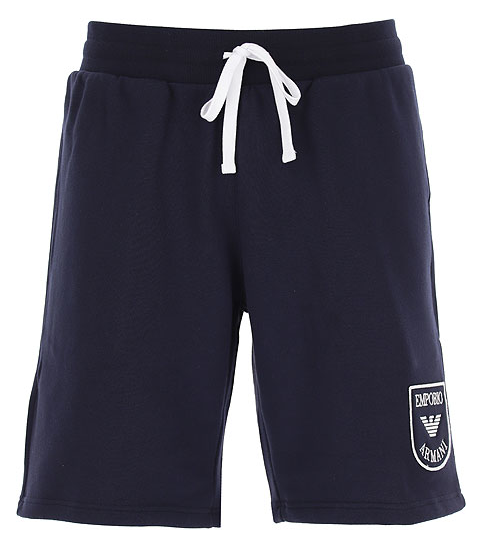 EMPORIO ARMANI Logo-print cotton-blend jersey shorts