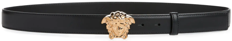 VERSACE LA MEDUSA LEATHER BELT