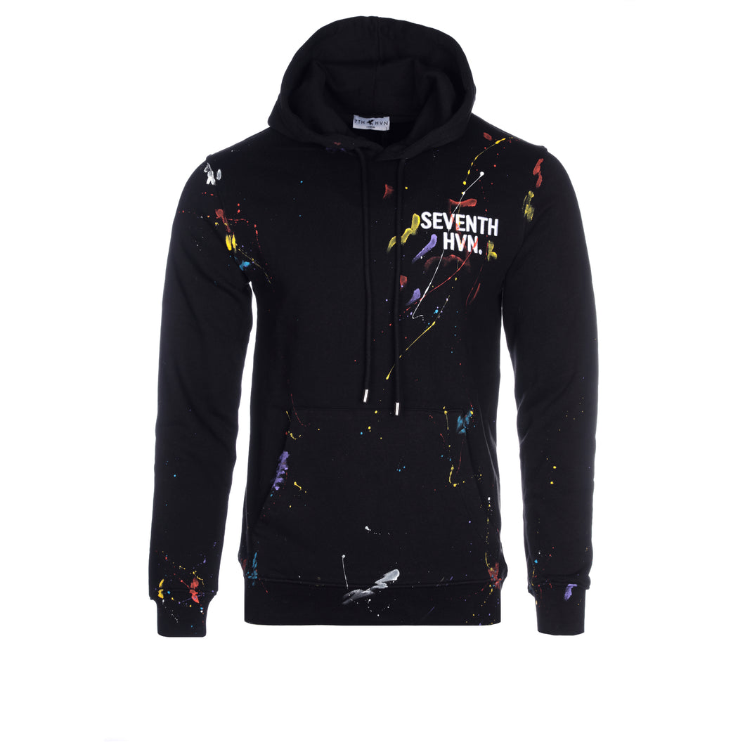 7TH HVN paint splatter hoodie
